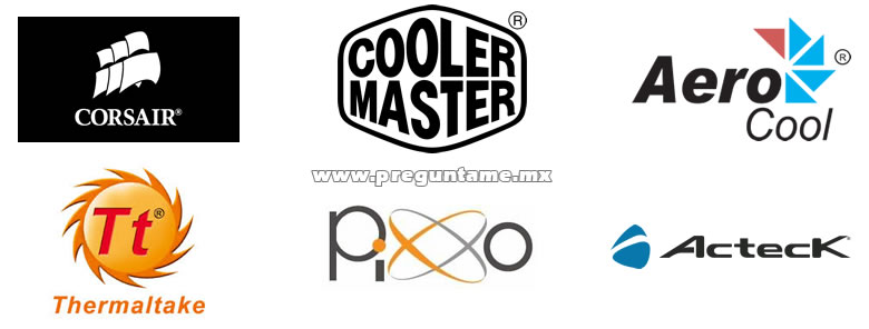 Corsair, Cooler Master, Aero Cool, Thermaltake, Pixxo y Acteck