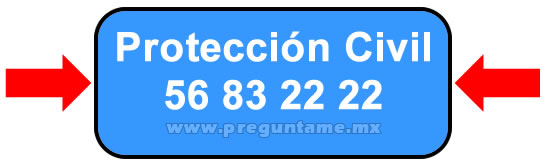 Numero de Proteccion Civil CDMX - DF